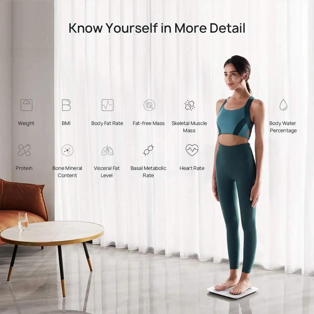 Huawei Scale 3 (Smart Body Composition Scale, Body Fat Rate, Muscle Mass with Wi-Fi and Bluetooth Support)