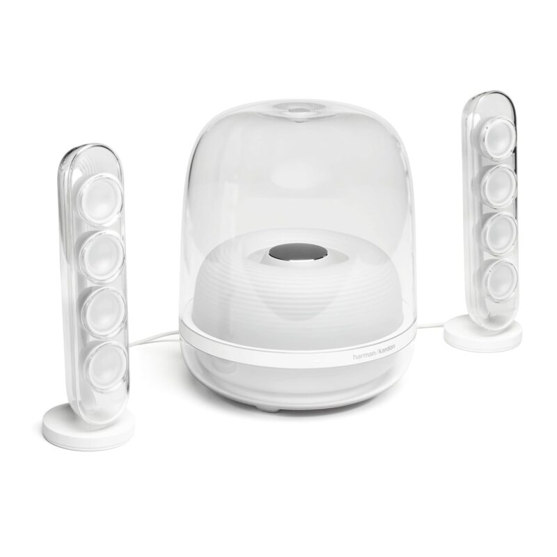 Harman Kardon Soundsticks 4 (2.1 Bluetooth Speaker System with Deep Bass and Inspiring Industrial Design)