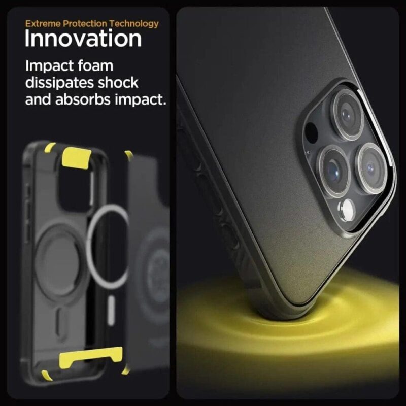 Spigen – Magnetic Rugged Armor MagFit – Apple iPhone 15 Pro