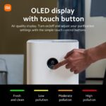 Xiaomi Smart Air Purifier 4 (Large Room Purification, OLED Touch Screen Display, Mi Home App, Works With Alexa)
