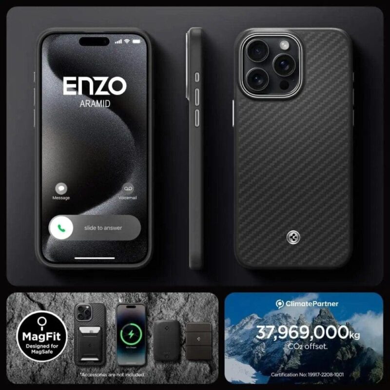 Spigen – Enzo Aramid – Apple iPhone 15 Pro