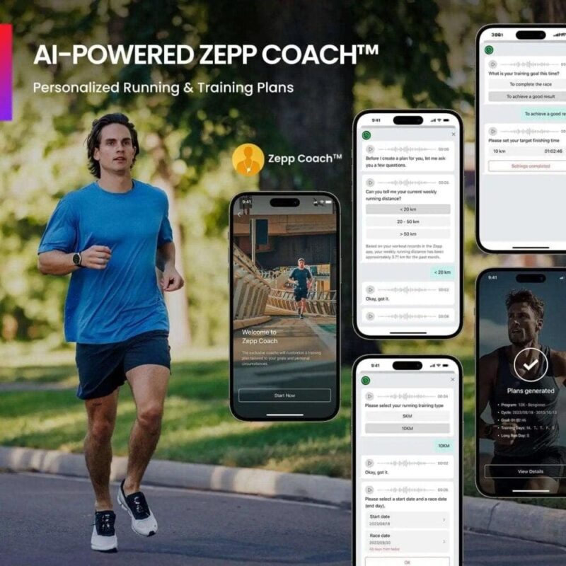 Amazfit Balance (47mm Smart Watch, Tracker & Health Analysis, Sleep Recovery, GPS, Built-In Assistant, Bluetooth Calls, Android/iOS Compatible)