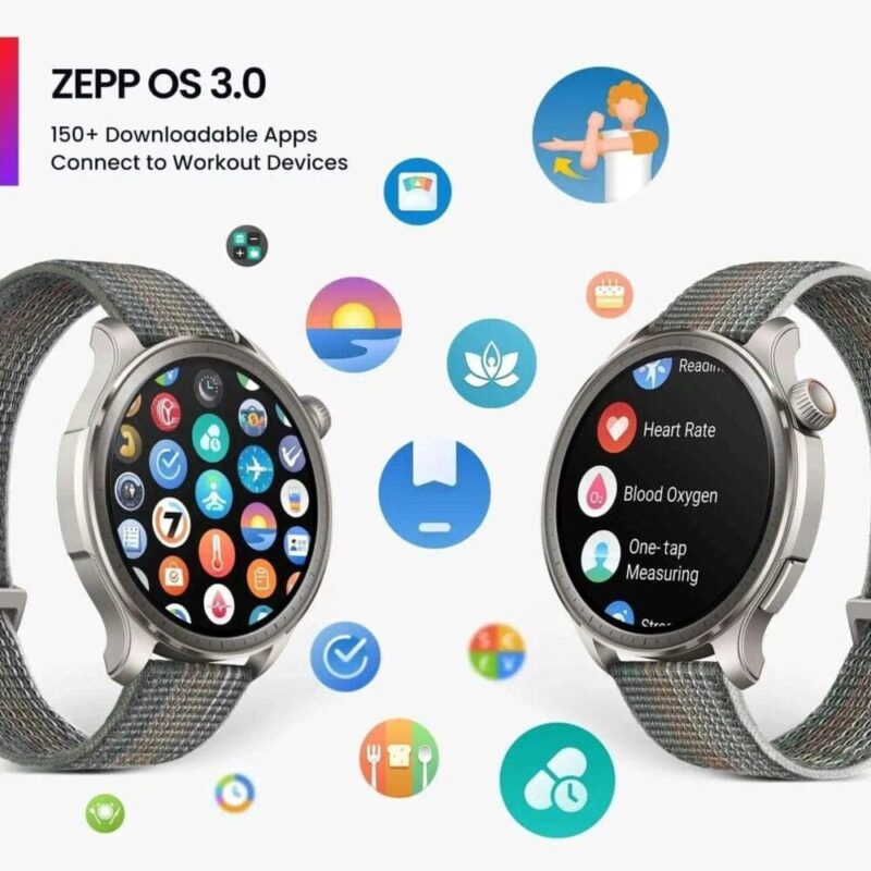 Amazfit Balance (47mm Smart Watch, Tracker & Health Analysis, Sleep Recovery, GPS, Built-In Assistant, Bluetooth Calls, Android/iOS Compatible)