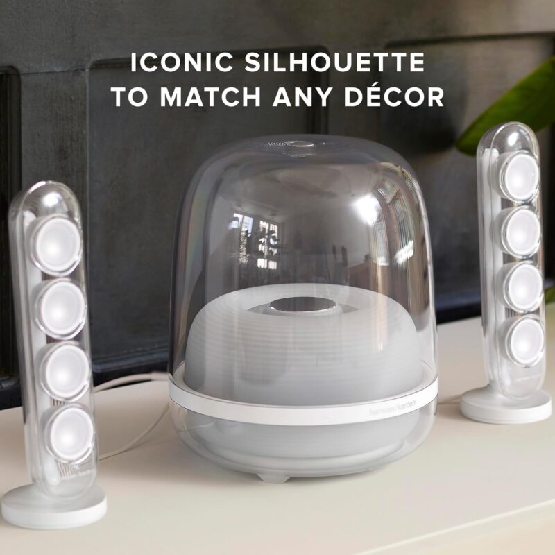 Harman Kardon Soundsticks 4 (2.1 Bluetooth Speaker System with Deep Bass and Inspiring Industrial Design)