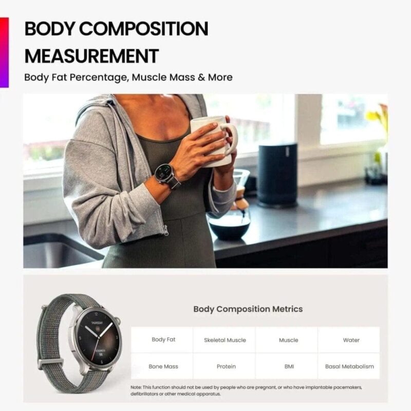 Amazfit Balance (47mm Smart Watch, Tracker & Health Analysis, Sleep Recovery, GPS, Built-In Assistant, Bluetooth Calls, Android/iOS Compatible)
