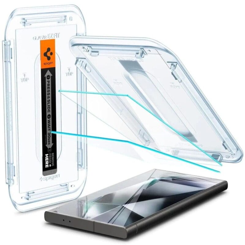 Spigen – Tempered Glass [GlassTR EZ FIT] – Samsung Galaxy S24 Ultra Screen Protector