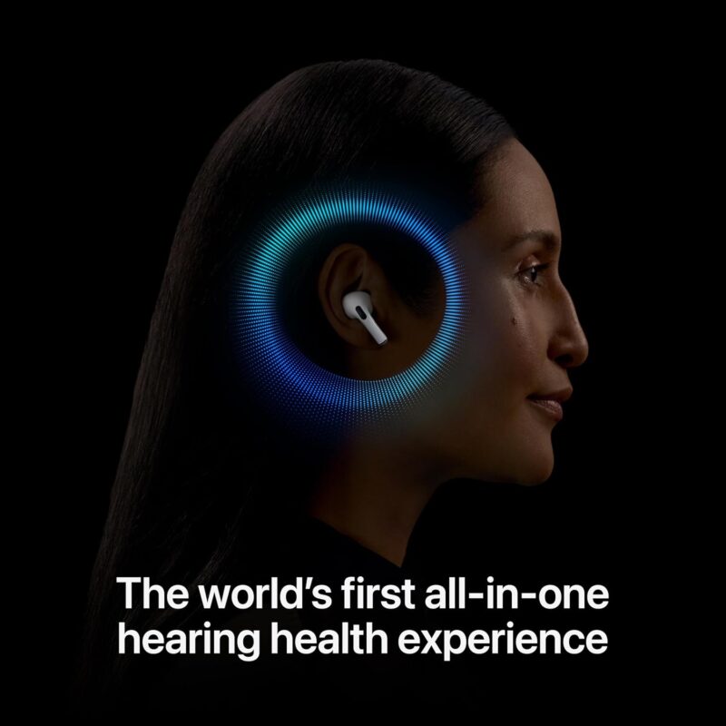 Apple AirPods Pro (2nd Generation Wireless Earbuds, Active Noise Cancellation, Hearing Aid, Transparency, Spatial Audio, Hi-Fi, USB-C Charging)