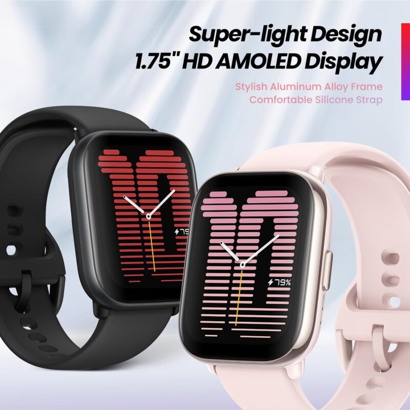 Amazfit Active (42mm Smartwatch, AI Fitness Tracker & Sleep Coach, GPS, Built-In Assistant, 14-Day Battery, 120+ Sports Modes, Android/iOS Compatible)