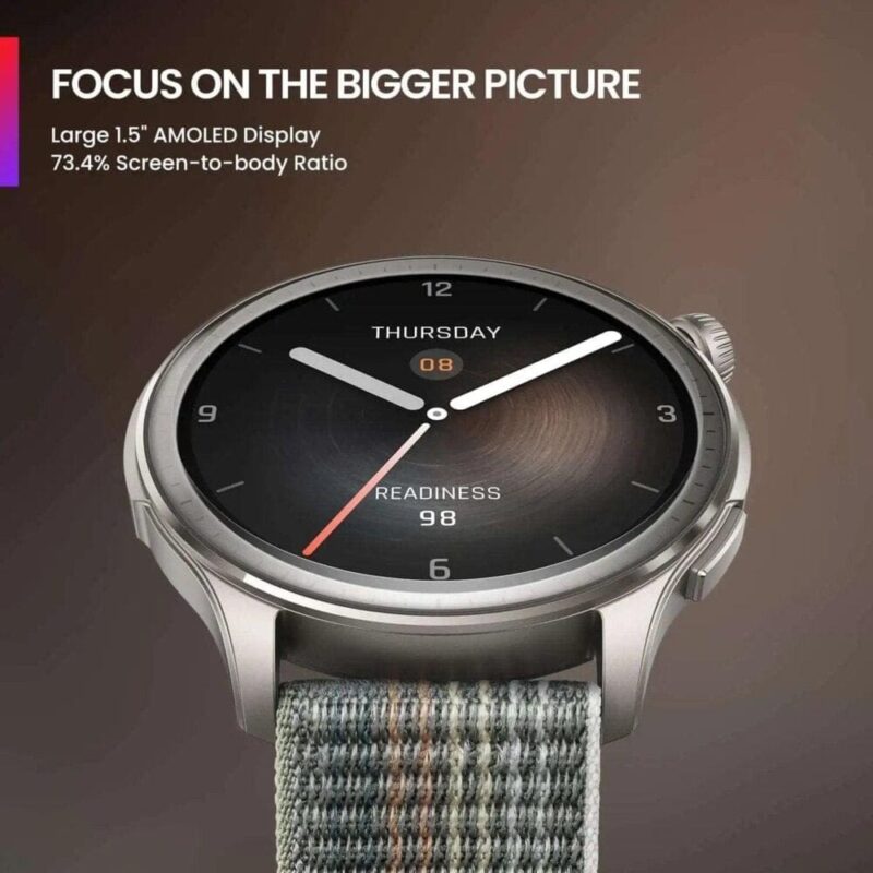 Amazfit Balance (47mm Smart Watch, Tracker & Health Analysis, Sleep Recovery, GPS, Built-In Assistant, Bluetooth Calls, Android/iOS Compatible)
