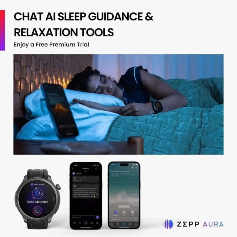 Amazfit Balance (47mm Smart Watch, Tracker & Health Analysis, Sleep Recovery, GPS, Built-In Assistant, Bluetooth Calls, Android/iOS Compatible)