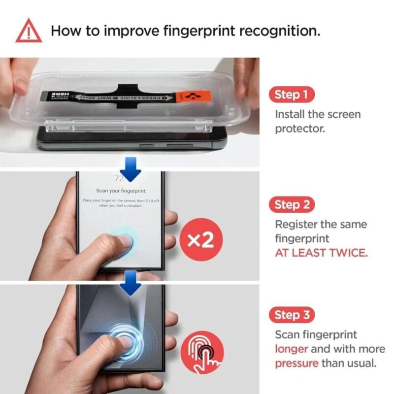 Spigen – Tempered Glass [GlassTR EZ FIT] – Samsung Galaxy S24 Ultra Screen Protector
