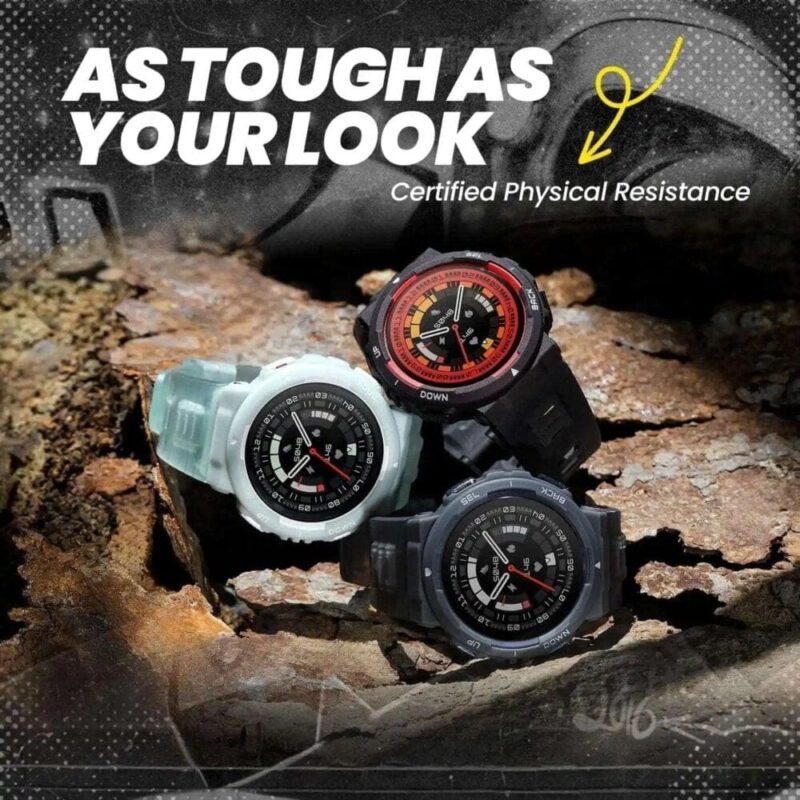 Amazfit Active Edge (46mm, Rugged Watch, GPS, AI Health Coach, 16-Day Battery, 130+ Sports Modes, Activity Trackers and Android/iOS Compatible)