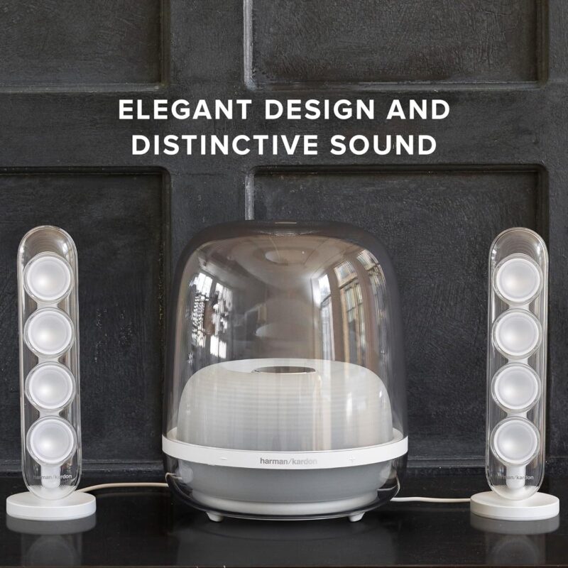 Harman Kardon Soundsticks 4 (2.1 Bluetooth Speaker System with Deep Bass and Inspiring Industrial Design)