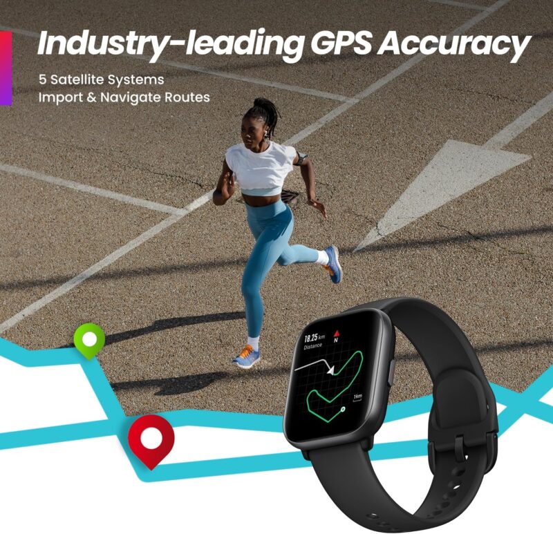 Amazfit Active (42mm Smartwatch, AI Fitness Tracker & Sleep Coach, GPS, Built-In Assistant, 14-Day Battery, 120+ Sports Modes, Android/iOS Compatible)
