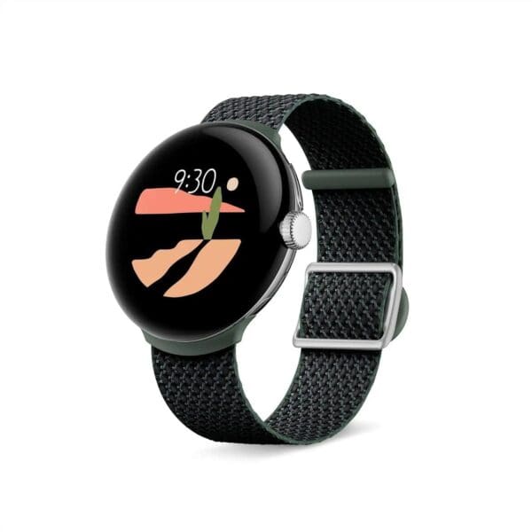 Google Pixel Watch Woven Band (Fun, Flexible Band Made With Recycled Polyester Yarn For Google Pixel Watch and Watch 2)