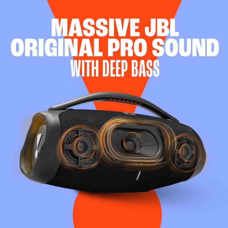 JBL BoomBox 3 (Portable Bluetooth Speaker, Powerful Sound and Monstrous bass, IPX7 Waterproof, 24 Hours of Playtime)