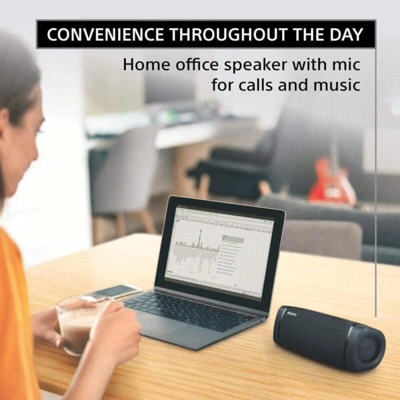 Sony SRS-XB33 (Extra Bass Wireless Bluetooth Portable Speaker, IP67 Waterproof, Indoor/Outdoor, 24 Hour Battery, Party Lights, USB-C)