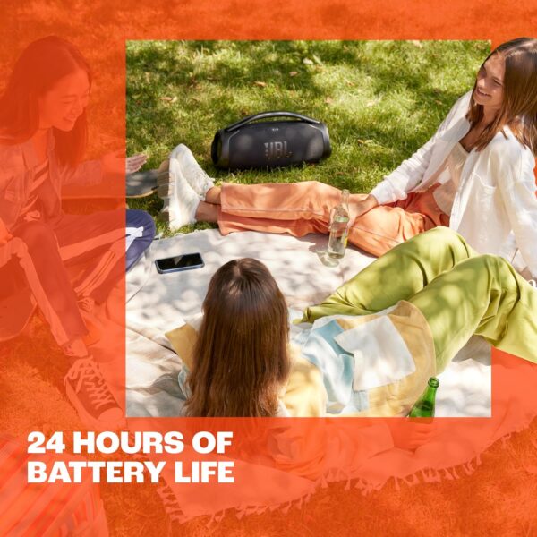 JBL BoomBox 3 (Portable Bluetooth Speaker, Powerful Sound and Monstrous bass, IPX7 Waterproof, 24 Hours of Playtime)