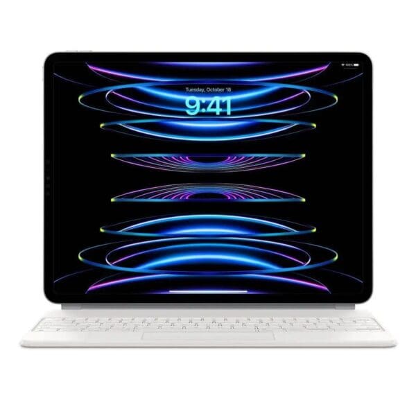 Magic Keyboard for iPad Pro 11-inch (1st, 2nd, 3rd & 4th generation) and iPad Air (4th & 5th generation) – English – White (MJQJ3)