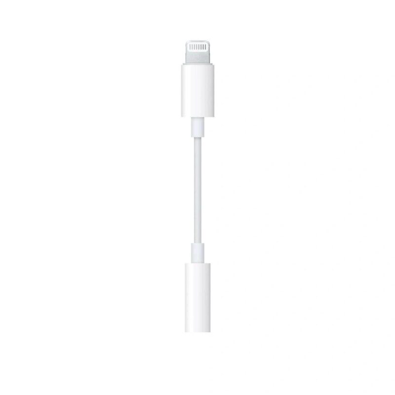 Apple Lightning Headphone Jack Adapter  – White (MMX62)