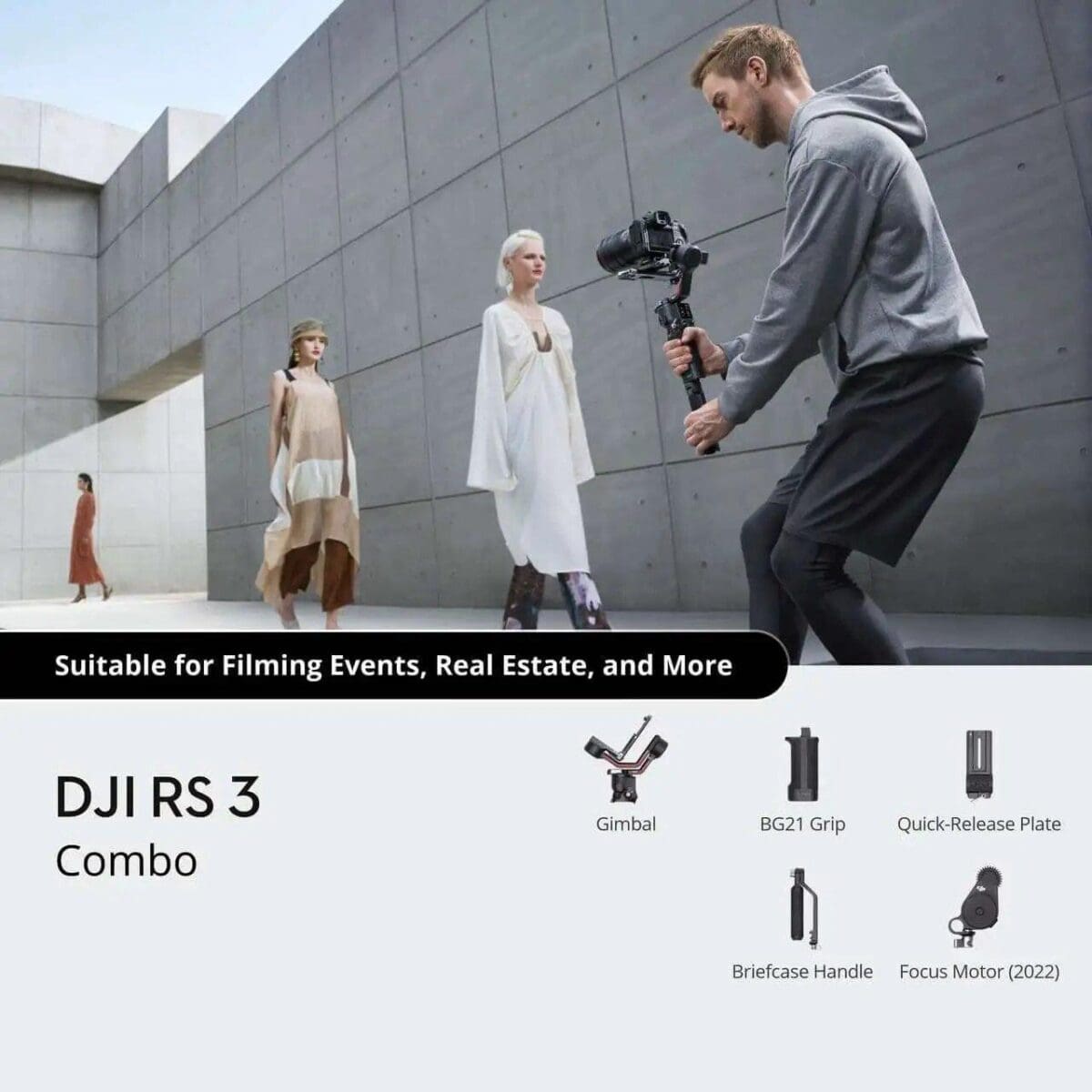 DJI RS3 Combo (3-Axis Gimbal for DSLR and Mirrorless Camera)