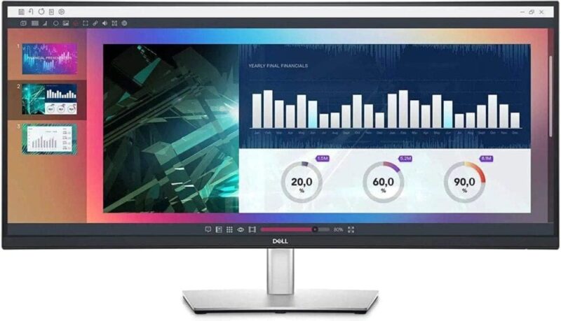 Dell P3421 | Curved | USB-C Monitor | Anti-Glare – 34 Inch (P3421W)