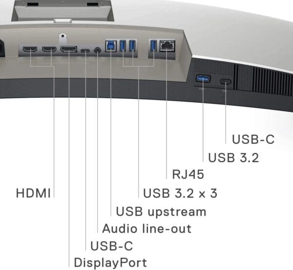 Dell U3421 | Ultrasharp | Curved | USB-C Hub Monitor | BFR/PVC Free | Anti Glare – 34 Inch (U3421WE)