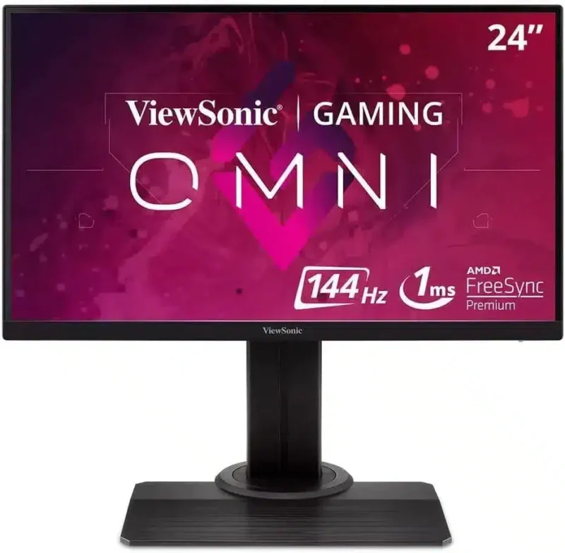 ViewSonic Gaming Elite| 3-side Borderless Display| 1ms GtG Response| AMD FreeSync| SuperClear IPS tech| Smooth and Crisp Gameplay| Swivel| Flicker-FREE| Blue Light Filter| Tilet, Pivot and Height adjust – 24 Inch  (XG2405)