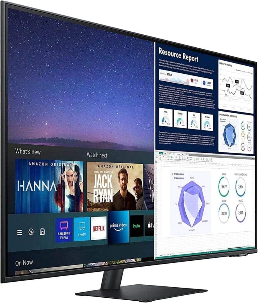 Samsung Smart Monitor M70B |HDR10 | Bixby | Smart | Real Sound | Bluetooth | WIFI | Wireless Display | Black – 43 Inch   (LS43BM702UNXZA)