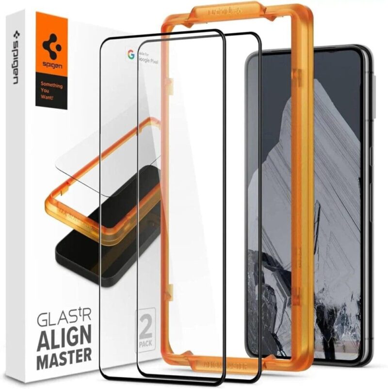 Spigen – Tempered Glass [GlasTR AlignMaster] – Google Pixel 8 Pro Screen Protector