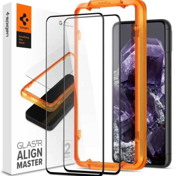 Spigen – Tempered Glass [GlasTR AlignMaster] – Google Pixel 8 Screen Protector