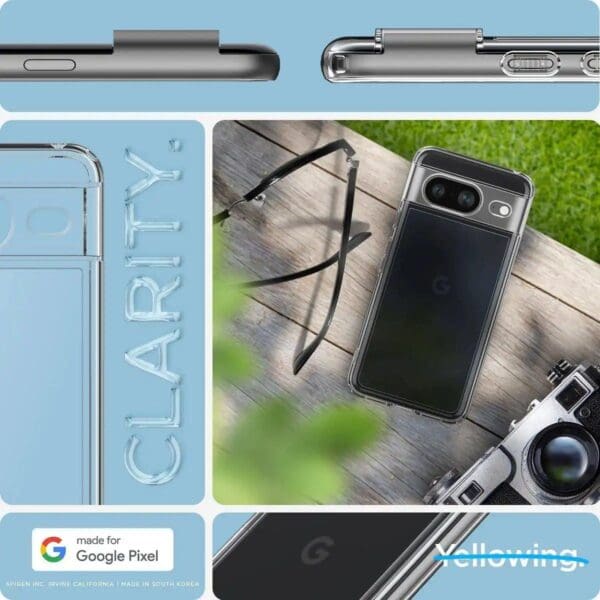 Spigen – Ultra Hybrid – Crystal Clear – Google Pixel 8 Case