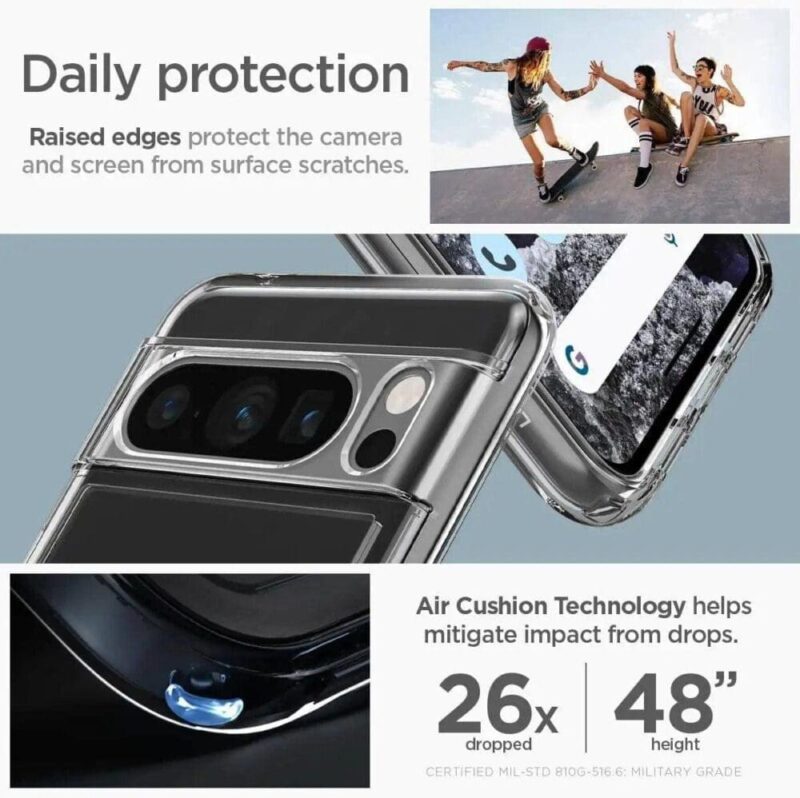 Spigen – Ultra Hybrid – Crystal Clear – Google Pixel 8 Pro Case