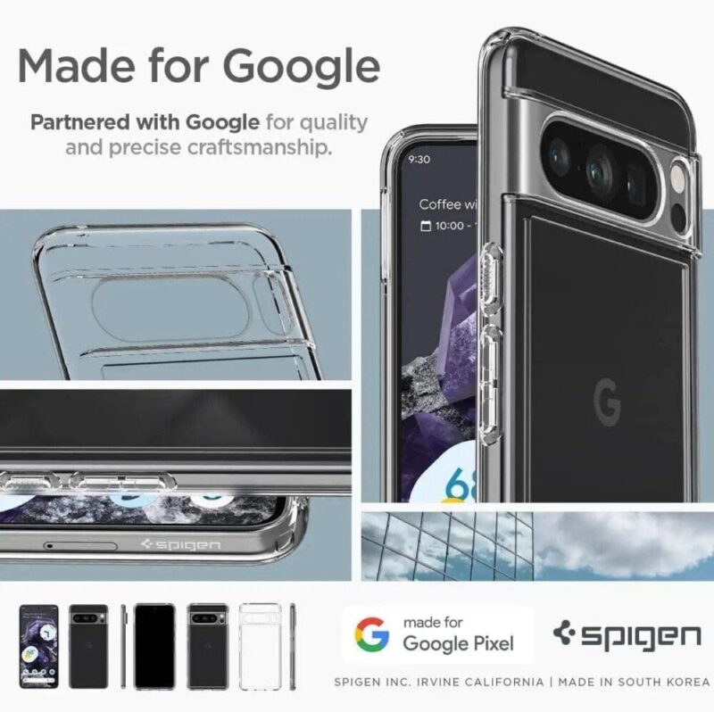 Spigen – Ultra Hybrid – Crystal Clear – Google Pixel 8 Pro Case