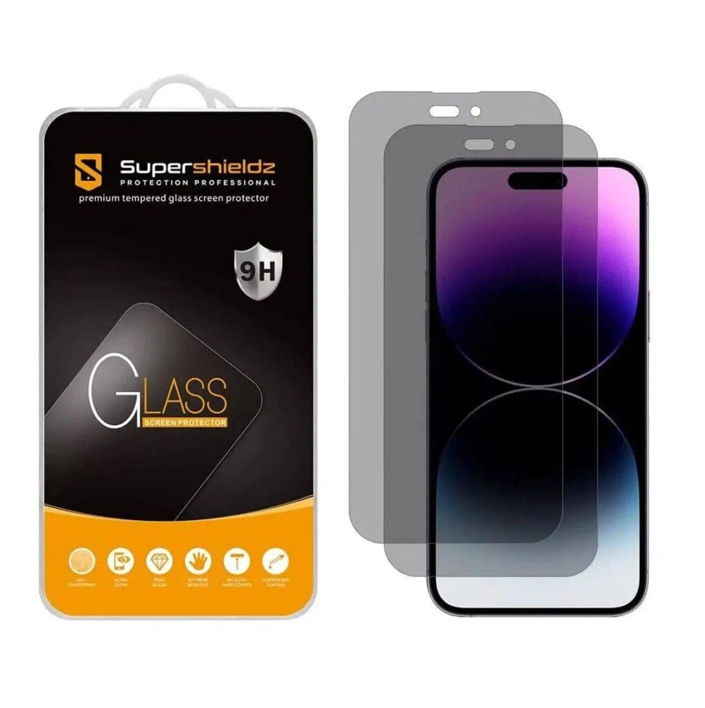 Supershieldz PRIVACY Tempered Glass for iPhone 14 Pro (Pack of 2)
