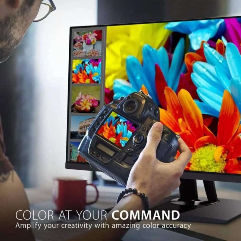 ViewSonic ColorPro 2K QHD Pantone| sRGB| USB-C 60W|CAM/CAD| Portrait mode for photography| TÜV certified for blue light filter| Auto Pivot, Swivel, Tilt, and Height adjust| Split Screen|  – 27 Inch (VP2756-2K)