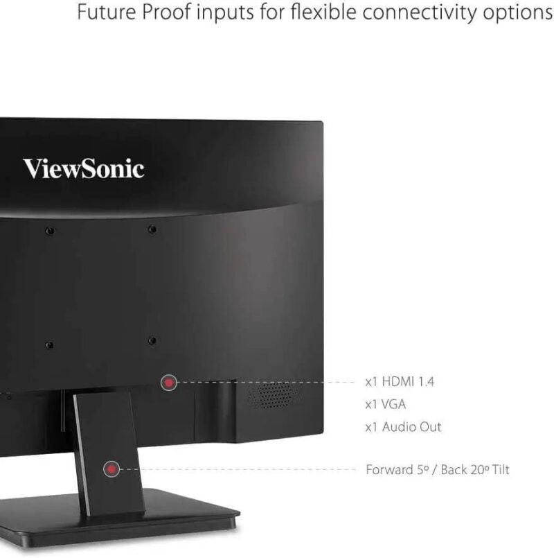 ViewSonic Monitor | Eyecare technology | ViewMode color rendering – 22 Inch   (VA2215-H)