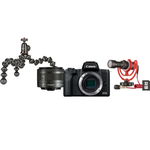 Canon EOS M50 Mark II Premium Vlogger Kit | Camera & Lens