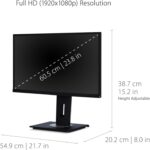 ViewSonic VG2448 (24-inch Full HD Monitor, 5ms GTG Response Time, Built-in Speakers)