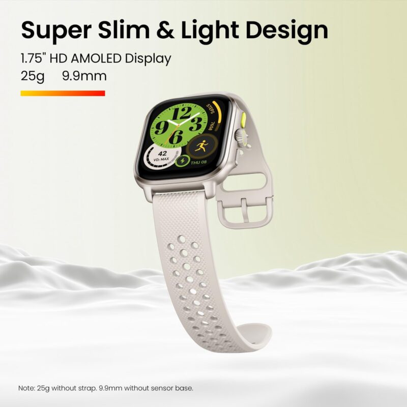 Amazfit Cheetah Square (Dual-Band GPS, Route Navigation & Offline Maps, Training Template, Heart Rate Monitor)
