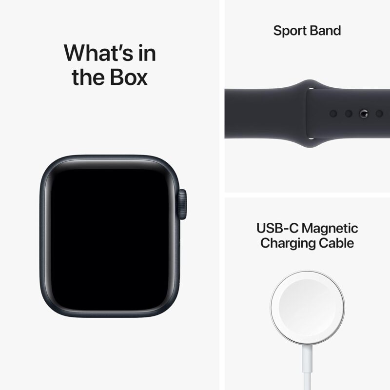 Apple Watch SE – 2nd Gen (40mm/44mm Aluminum Case & Sport Band, Fitness & Sleep Tracker, Crash Detection, Heart Rate Monitor, Retina Display, Water Resistant)