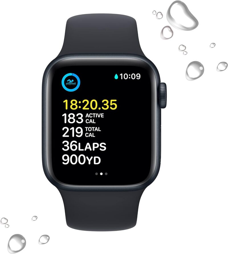 Apple Watch SE – 2nd Gen (40mm/44mm Aluminum Case & Sport Band, Fitness & Sleep Tracker, Crash Detection, Heart Rate Monitor, Retina Display, Water Resistant)