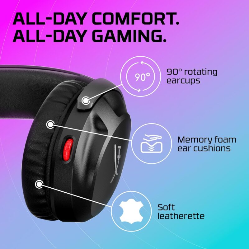 HyperX Cloud Stinger 2 (DTS Wired Gaming Headset, Spatial Audio, Lightweight With mic, Swivel-to-Mute, 50mm Drivers)