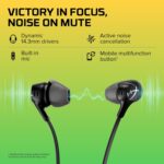 HyperX Cloud Earbuds II (14mm Drivers, Hard-Shell Case, 3.5mm Plug, Built-in Microphone, For PC, Mobile, Nintendo Switch)