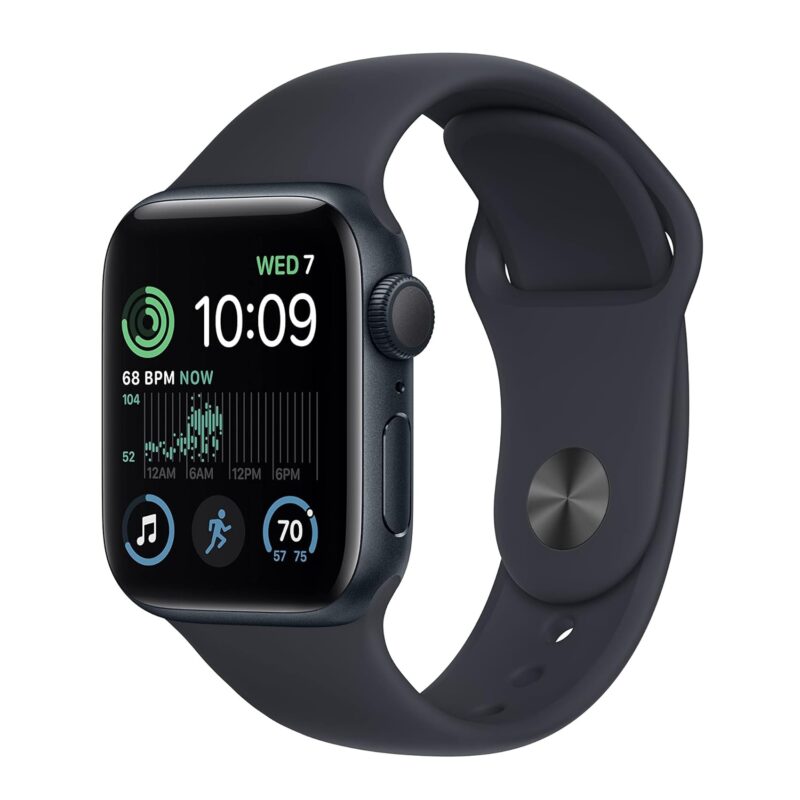 Apple Watch SE – 2nd Gen (40mm/44mm Aluminum Case & Sport Band, Fitness & Sleep Tracker, Crash Detection, Heart Rate Monitor, Retina Display, Water Resistant)