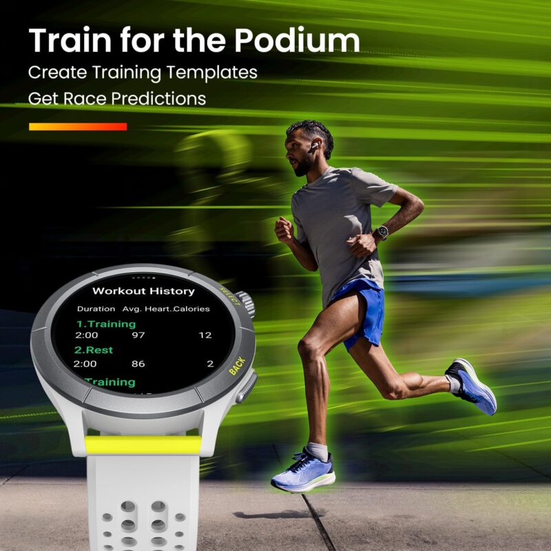 Amazfit Cheetah Round (Dual-Band GPS, Route Navigation & Offline Maps, Training Template, Heart Rate Monitor)