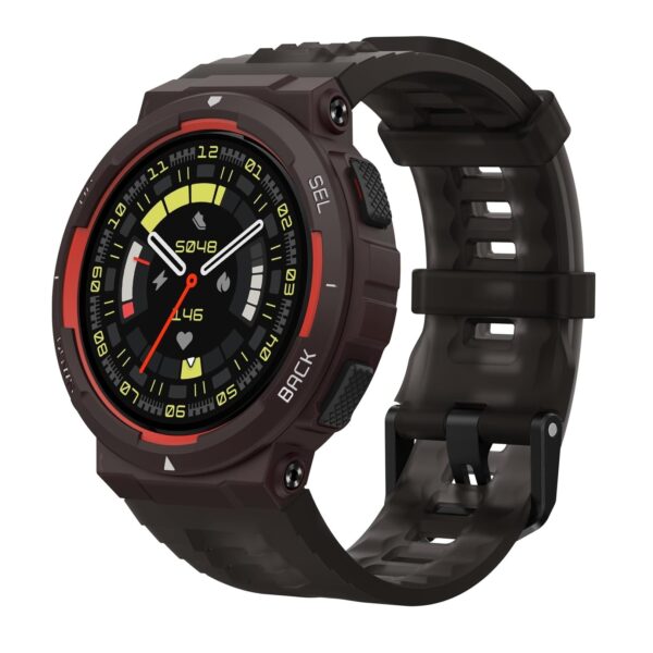 Amazfit Active Edge (46mm, Rugged Watch, GPS, AI Health Coach, 16-Day Battery, 130+ Sports Modes, Activity Trackers and Android/iOS Compatible)