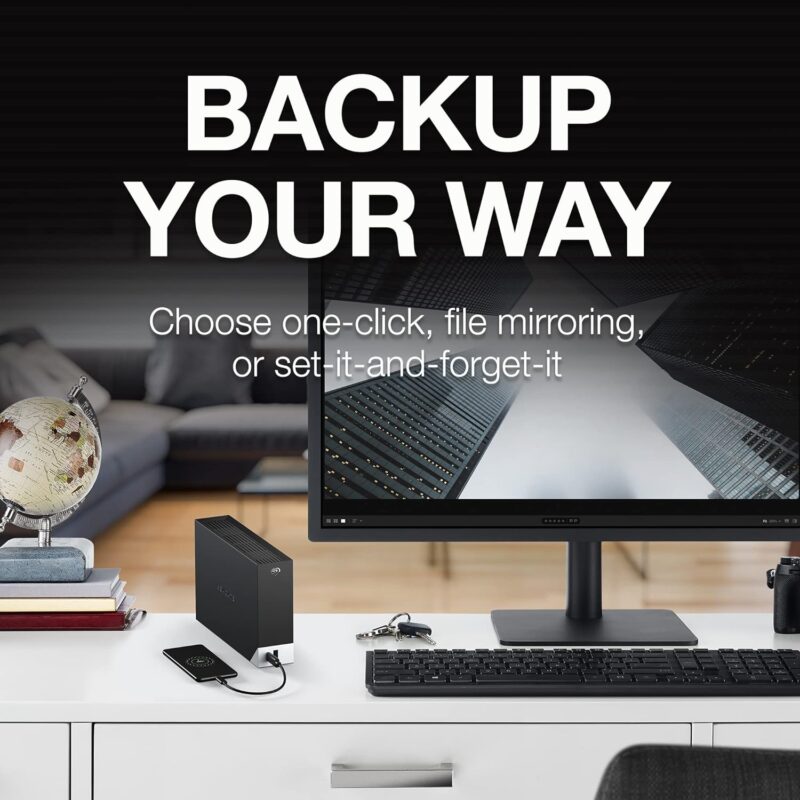 Seagate OneTouch HUB (External Hard Drive Desktop HDD, USB-C and USB 3.0 Port – for Desktop, Workstation, Laptop and Mac)