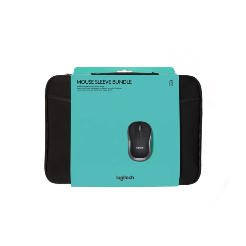 Logitech 16-inch Sleeve with M185 Mouse | Laptop Sleeve & Mouse Combo