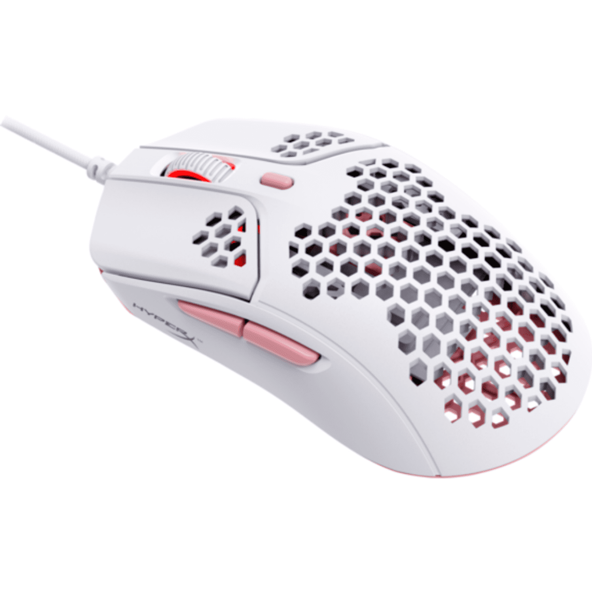 HyperX Pulsefire Haste Gaming USB Mouse Ultra Lightweight white pink color
